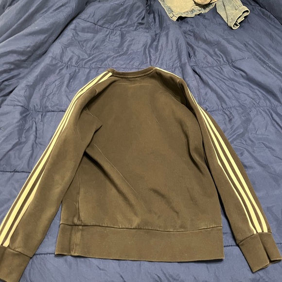 Classic Adidas 3 Stripes Black Sweatshirt - Picture 2 of 3